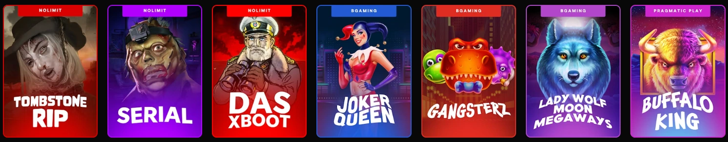 Sélection de machines à sous Shuffle Casino